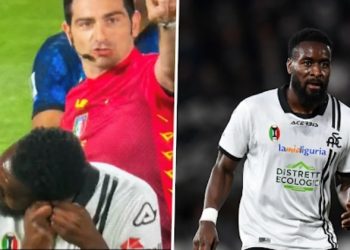 The football player that was unable to remove his earrings